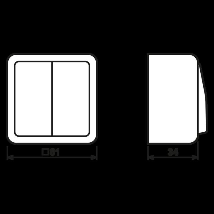 Actual product image JUNG Rocker switch for blinds