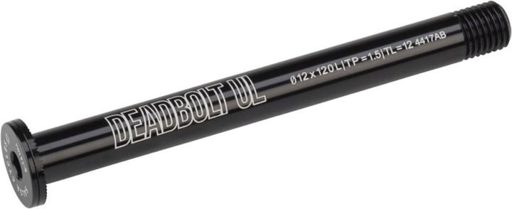 Actual product image Salsa Deadbolt Ultralight thru axle, VR 12x120mm, M12x1.5, 12mm, black