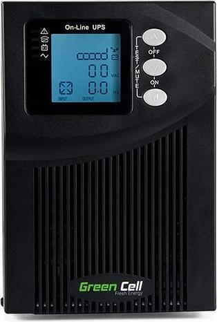 Immagine prodotto GreenCell Online MPII 1000VA Black - UPS online (1000 VA, 900 W, Doppio convertitore online UPS)