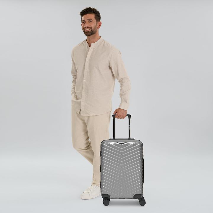 Actual product image Redolz Essentials 18 4 Rollen Kabinentrolley 55 cm mit Dehnfalte (44 l)