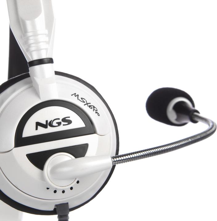 Immagine prodotto NGS MSX6 Pro Cuffie ad archetto cablate Chiamate/Musica Bianco (Cablato)