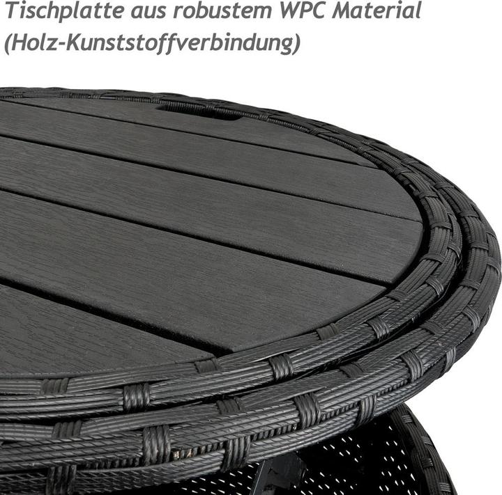 Produktbild Casaria Poly Rattan Sonneninsel