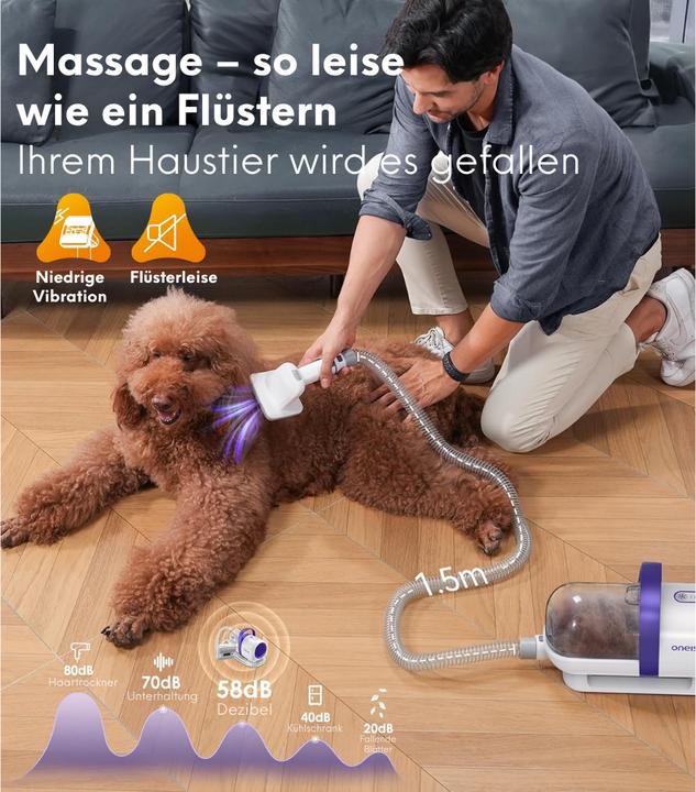 Immagine prodotto Oneisall Hundestaubsauger mit Bürste (Cane)