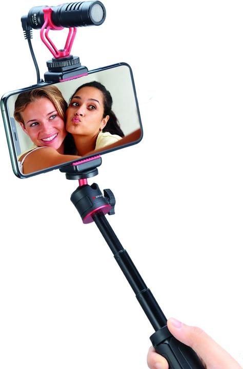 Produktbild Braun Photo BRAUN Tischstativ MT-27 VLOG mit Smartphone-Halterung inkl. Zubehörschuh (Kunststoff, Metall)