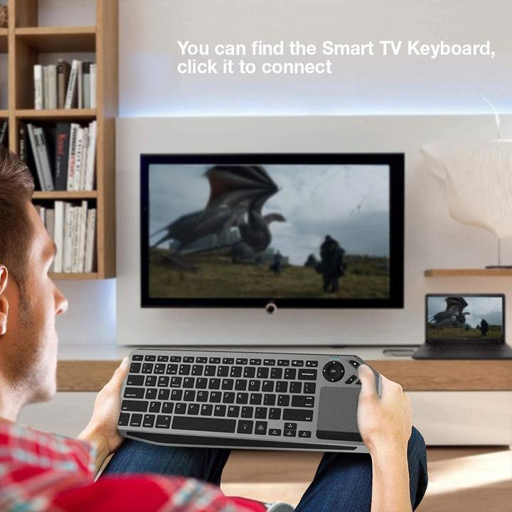 Actual product image Techly ICTB9801TB Keyboard RF Wireless + Bluetooth QWERTY US English Black (US, Wireless)