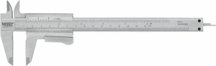 Vogel 201034 Schieblehre Stellschraube Edelstahl 200mm gelasert DIN 862 (20 cm)