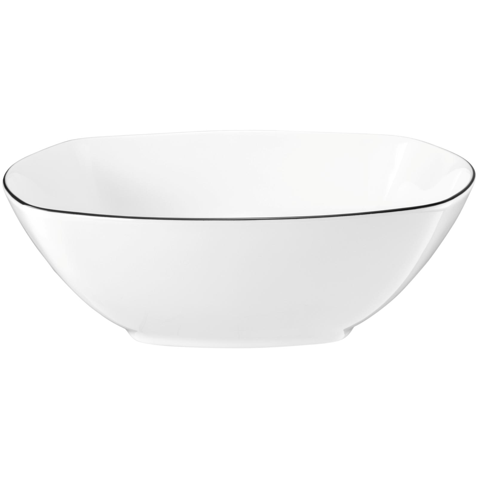 Seltmann Lido Black Line Schüssel, Schüssel + Schale, Weiss