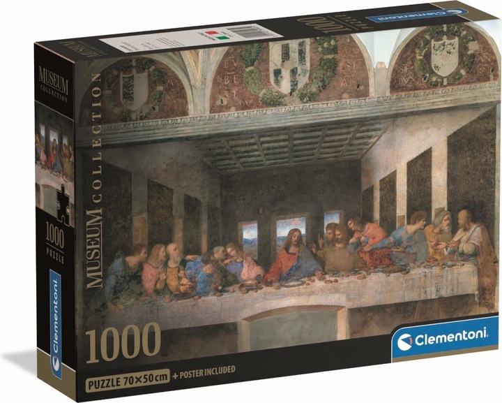 Actual product image Clementoni Puzzle 1000 Museum Leonardo: Cenacolo