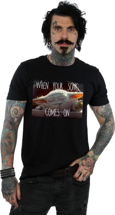 Produktbild Star Wars The Mandalorian The Child Song Meme TShirt (4XL)
