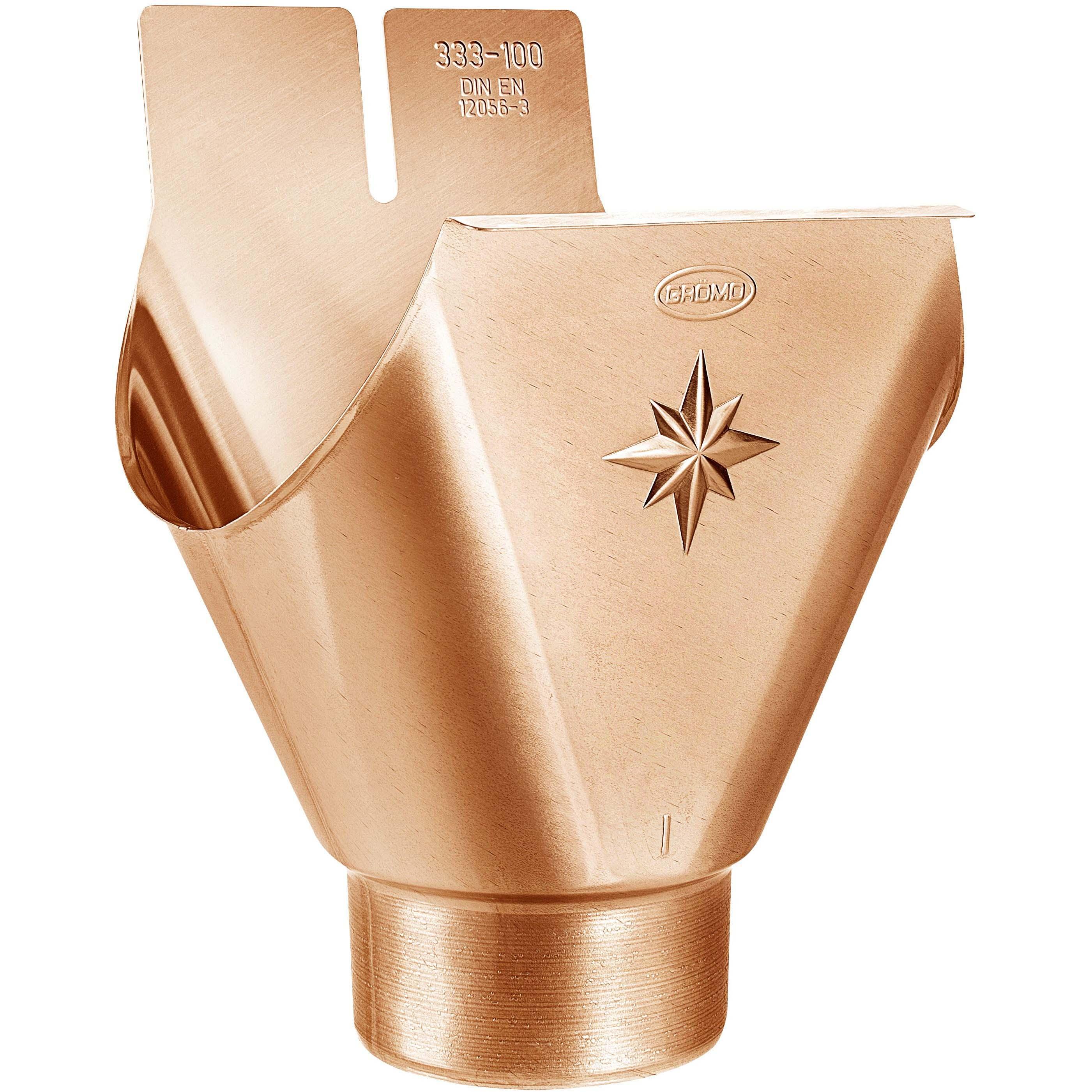 Thumbnail - Magni, Möbelausstattung, Kupfer Einhangstutzen oval RG 333 für Fallrohr DN 100 (1 Stk.)