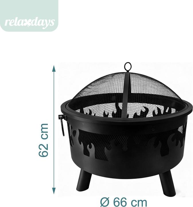 Produktbild Relaxdays Feuerschale (66 cm)