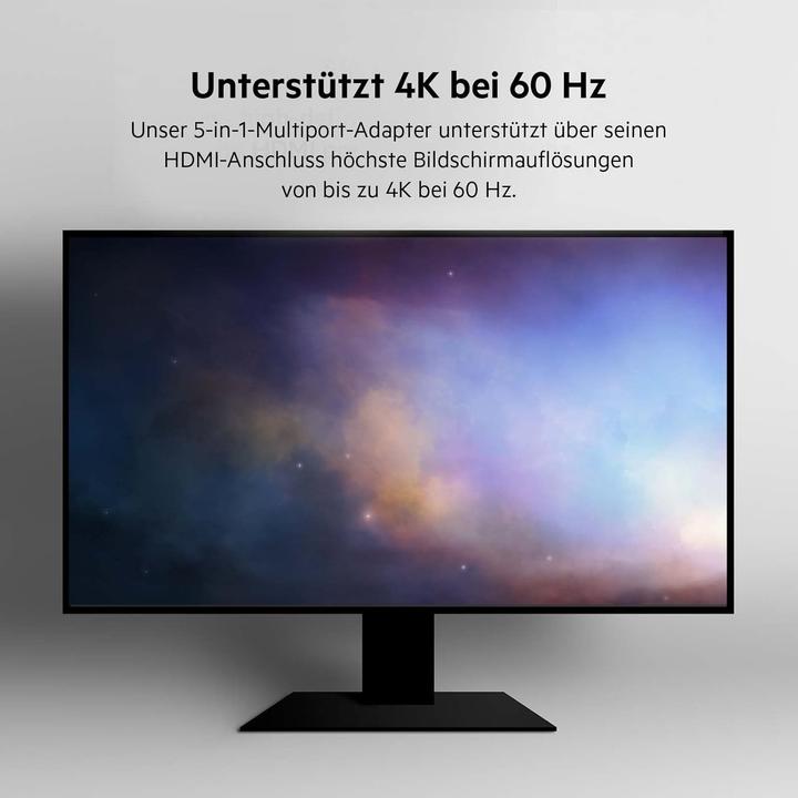 Produktbild Belkin Multiport Travel (USB-C, 5 Ports)