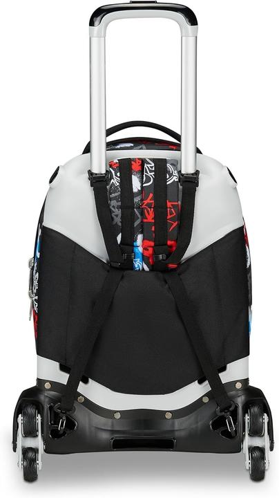Actual product image Seven Detachable Trolley Backpack with Three-Wheel System and Crossover Straps (34 l)