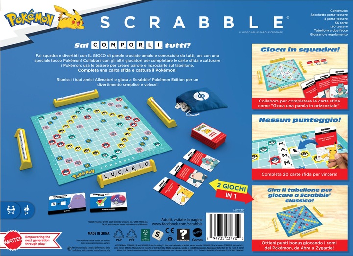 Actual product image Scrabble Pokemon (I) (Italian)