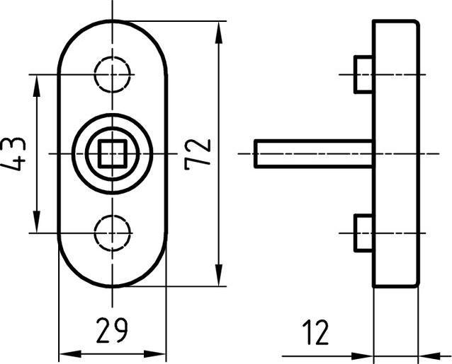 Produktbild Glutz Dornrosetten 5616