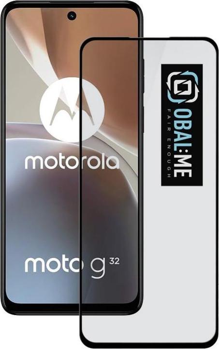 - OBAL:ME 5D Glass Screen Protector for Motorola G32 Black (1 pcs., Motorola Moto G32)