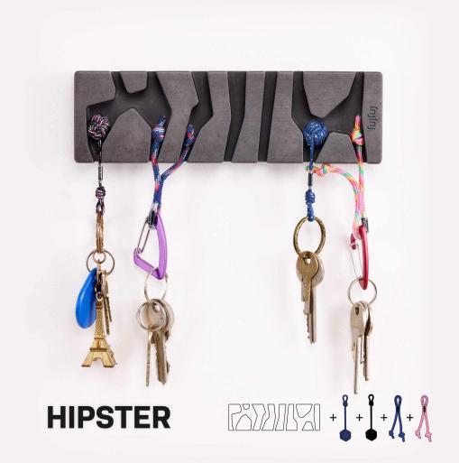 Fujfuj Classic Dark Concrete Key Holders