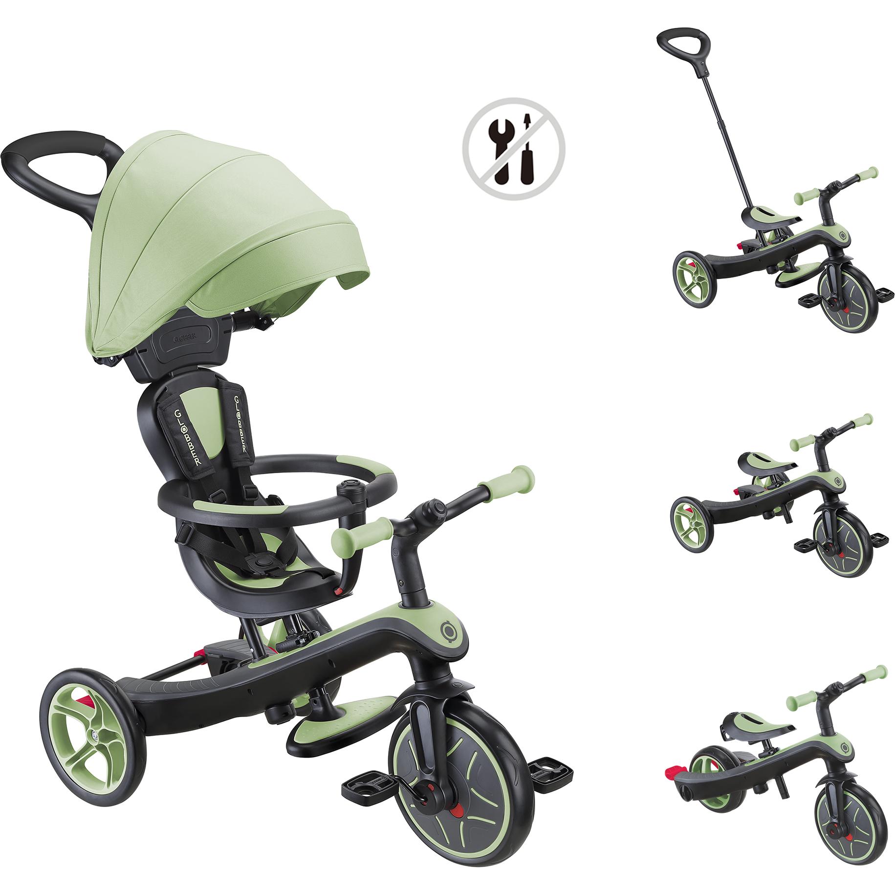 Globber New Trike Explorer 4 in 1 Sauge Driewieler