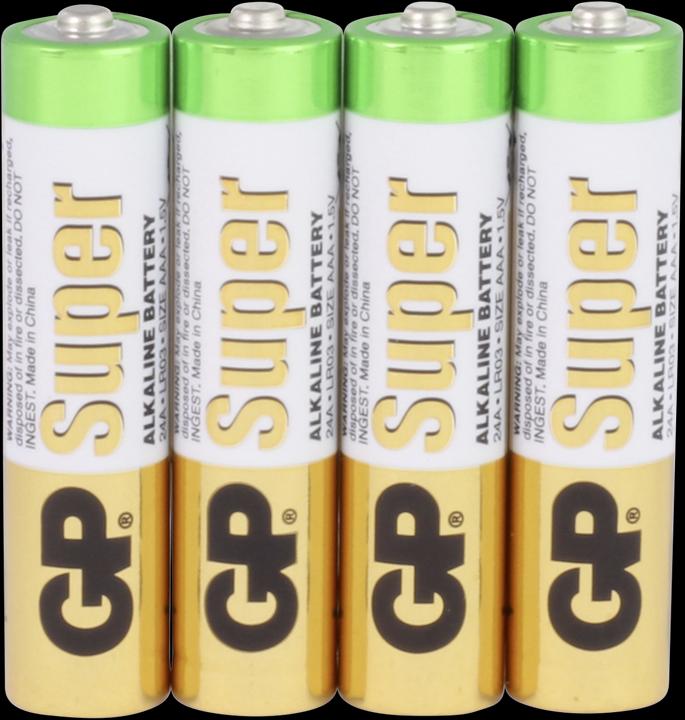 Immagine prodotto GP Batteries Super Alcalina (4 pz., AAA, 2400 mAh)