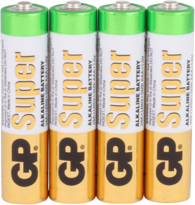 Produktbild GP Batteries Super Alkaline (4 Stk., AAA, 2400 mAh)