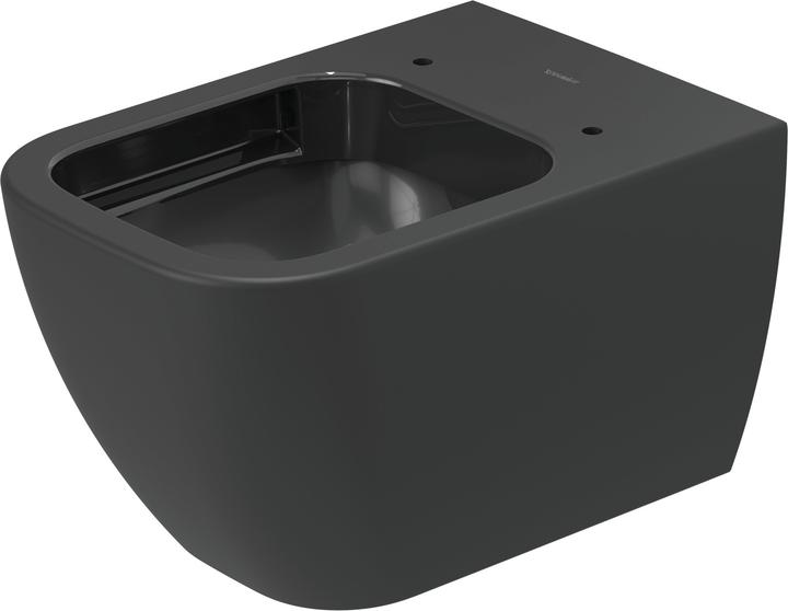Produktbild Duravit splrandloses Tiefspl-WC Happy D.2 Plus Rimless Anthrazit matt 2222098900