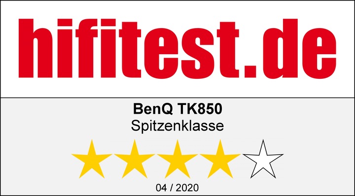 Immagine prodotto BenQ TK850 (4K, 3000 lm, 1.13 - 1.47:1)