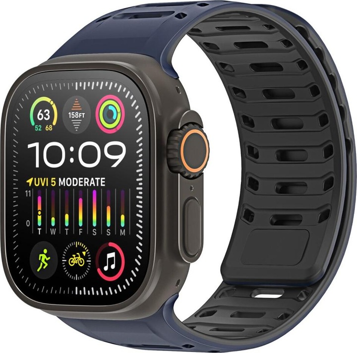 Dux Ducis CS Armband (49 mm, 45 mm, 46 mm, 44 mm, 42 mm, Silicone, Apple Watch Series 5, Apple Watch Series 4, Apple Watch Series 3, Apple Watch Ultra 2, Apple Watch Series 8, Apple Watch Series 6, Apple Watch SE (2022/2023), Apple Watch Series 7, Apple Watch Series 9, Apple Watch Ultra, Apple Watch Series 10)