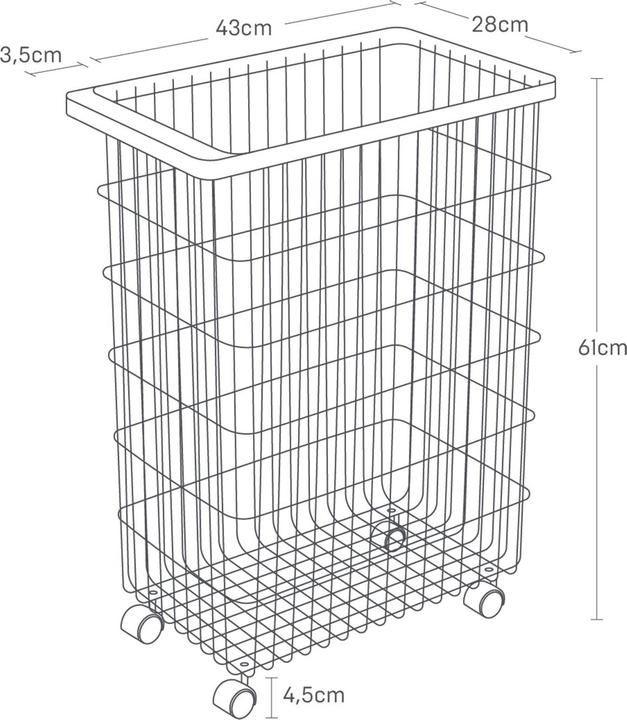 Actual product image Yamazaki Laundry basket (72 l)