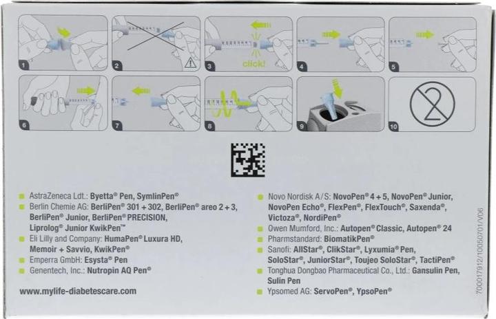 Produktbild Mylife Pen Nadeln 8mm 31G