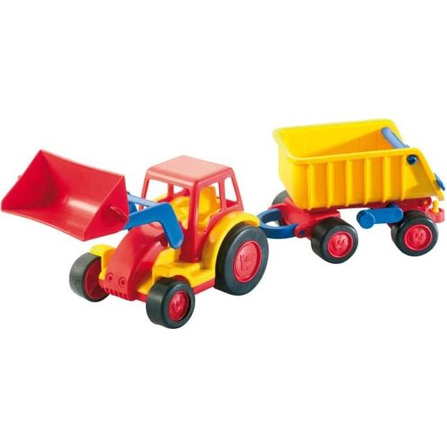 Wader - Basics Traktor mit Schaufel und Anhänger