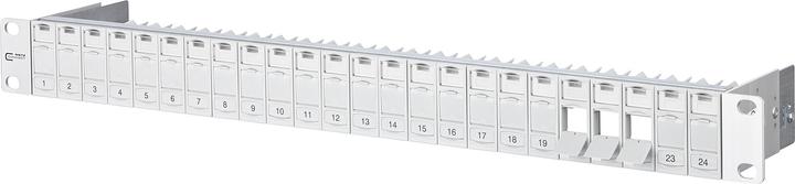 Metz Connect BTR E-DAT module rack 24tlg 1HE lgr module rack for 24 single-shielded modules light gray