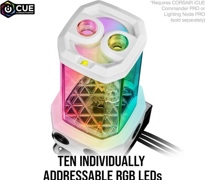 Produktbild Corsair Hydro X Series XD5 RGB D5 Pump reservoir White