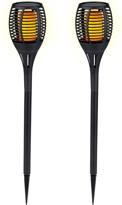 Actual product image Kinzo Solargartenfackel mit Erdspiess, 2er-Set