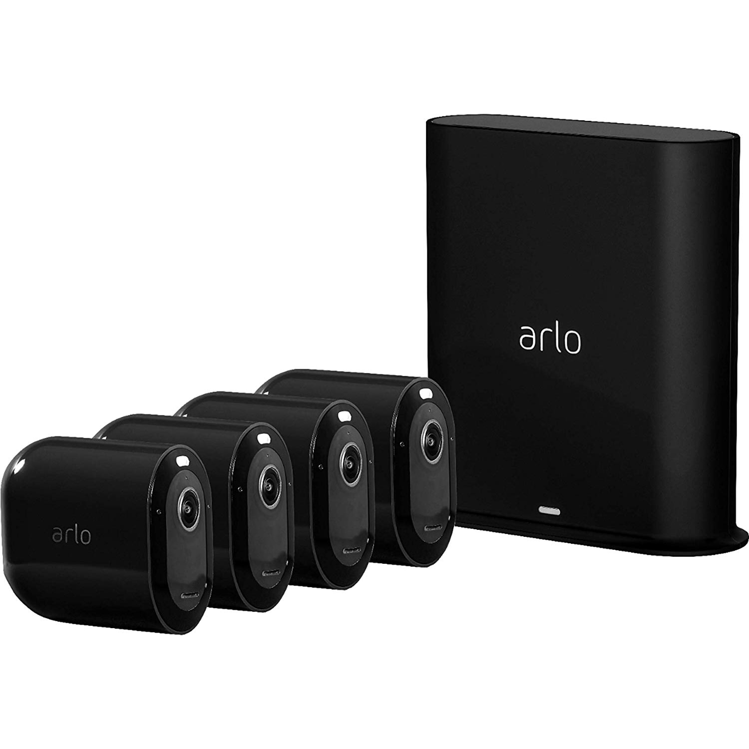 Arlo Pro 3 VMS4440B 4er Set (2560 x 1440 Pixels), Netzwerkkamera, Schwarz