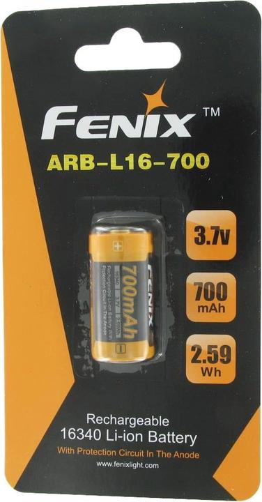 Produktbild Fenix Akku, 3.7 V max. 760mAh Lithium (4 Stk., 16340, 760 mAh)
