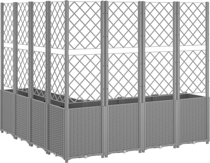Actual product image VidaXL Planter with trellis PP