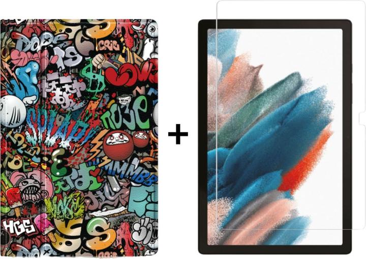 Produktbild Lobwerk 2in1 Set für Samsung Galaxy Tab A8 SM-X200 X205 10.5 Zoll Tablet mit Schutzhülle + Schutzglas mit Au (Samsung Galaxy Tab A8)