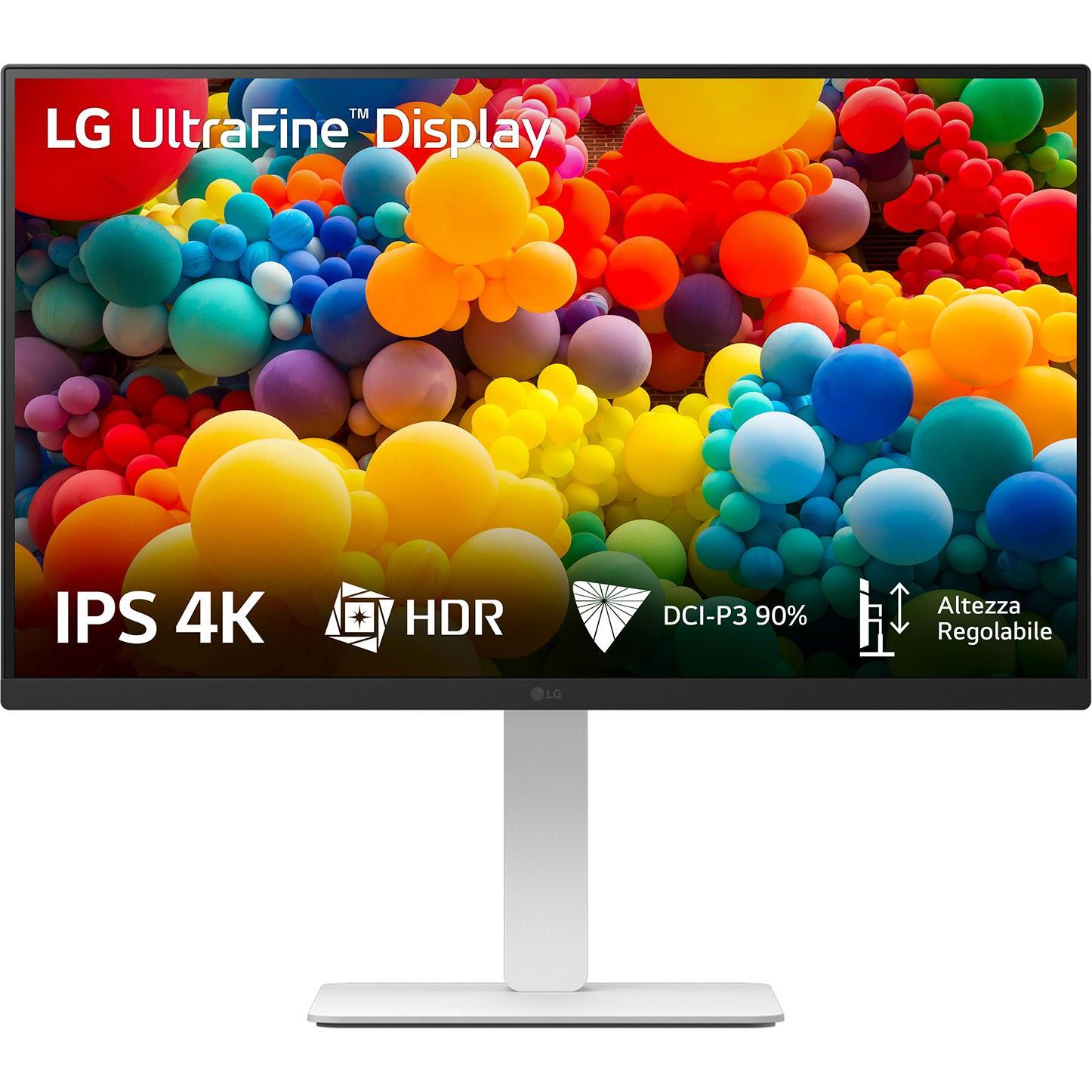 LG 27US550-W (3840 x 2160 Pixel, 27"), Monitor, Weiss