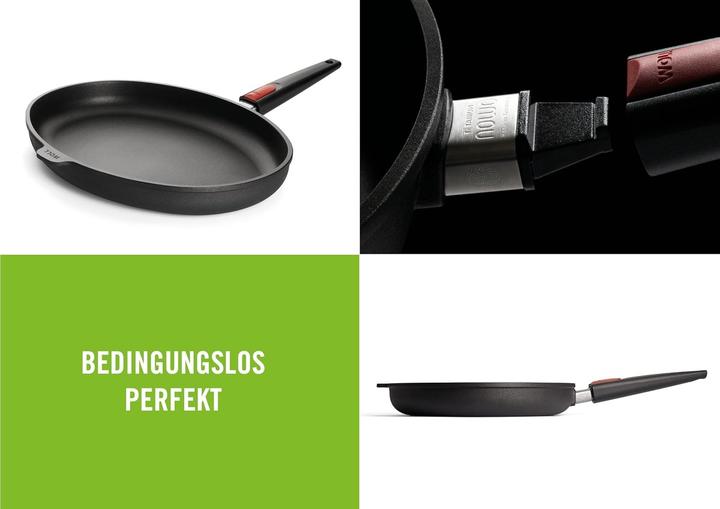 Actual product image Woll Cast iron fish pan (Frying pan, Cast aluminium, 38 x 5.50 cm)