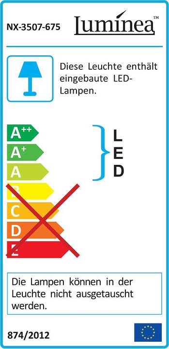 Energie-Label Luminea LED-Fluter (2250 lm, IP65)
