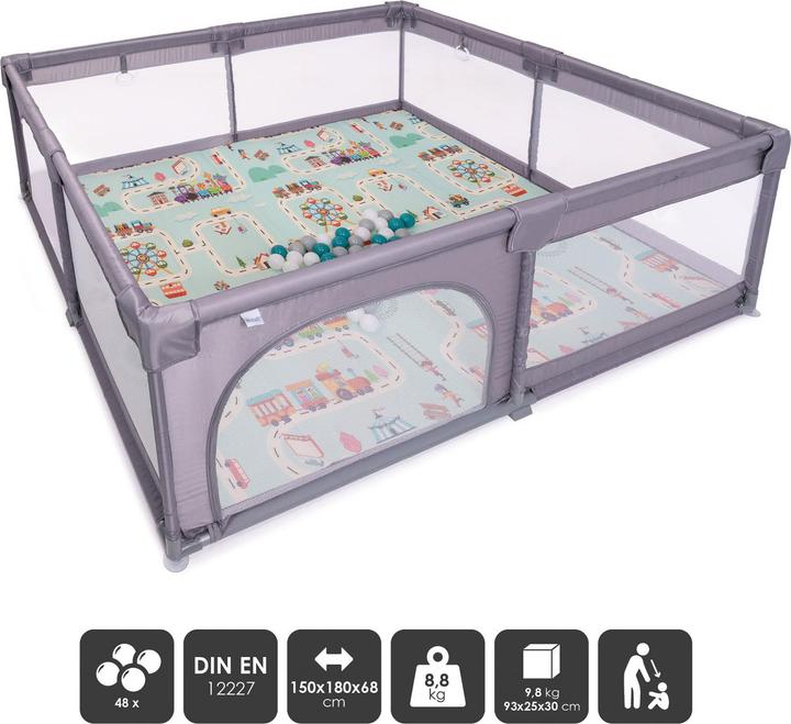 Actual product image BabyGo Playpark 2 (150 cm, 180 cm)