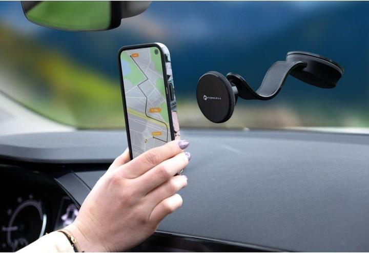Actual product image Forcell F-Grip MagFlex uchwyt samochodowy do szyby/deski kompatybilny z MagSafe czarny