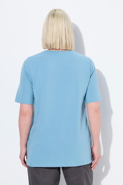 Produktbild Ulla Popken T-Shirt, A-Linie, V-Ausschnitt, Halbarm (58)