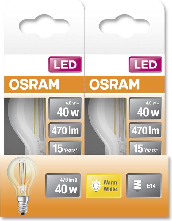 Actual product image Osram Star Classic P (E14, 4 W, 470 lm, 1 x, E)