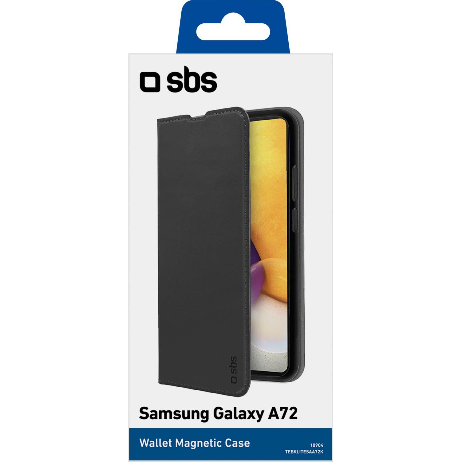 Thumbnail - SBS Book Wallet Lite Samsung Galaxy A72, schwarz (Samsung Galaxy A72), Smartphone Hülle, Schwarz