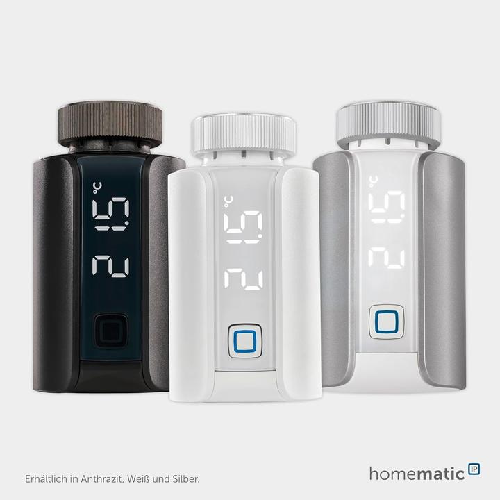 Actual product image Homematic IP Radiator thermostat Evo, anthracite