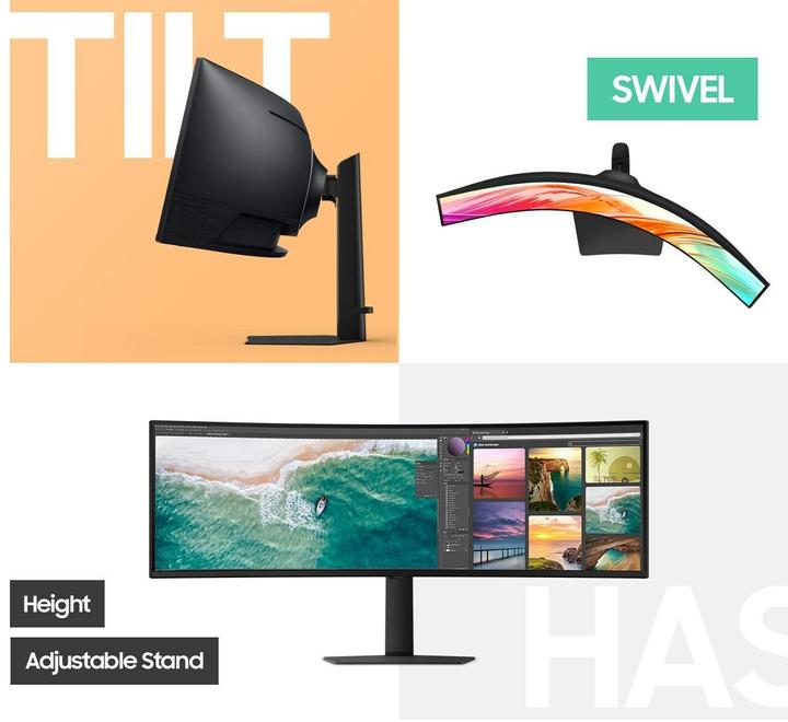 Actual product image Samsung S95UC (5120 x 1440 pixels, 49")