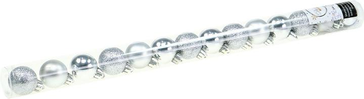 Produktbild Viana Mini Weihnachtskugel Silber 14St (14x)