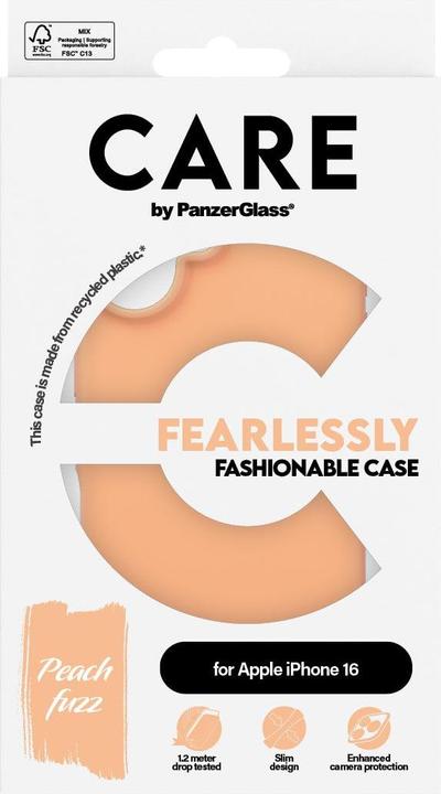 Image du produit PanzerGlass CARE Etui fashionable Peachy iPhone '24 6.1 (Apple iPhone 16)