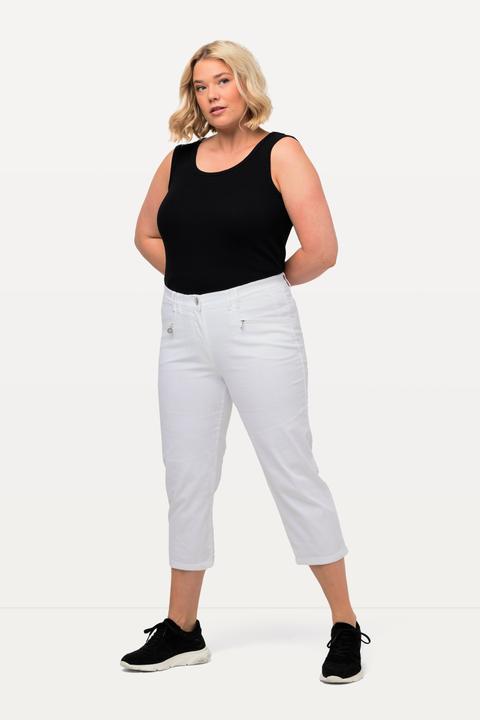 Produktbild Ulla Popken Hose Mony, wadenlang, Zipptaschen, Stretch (60)